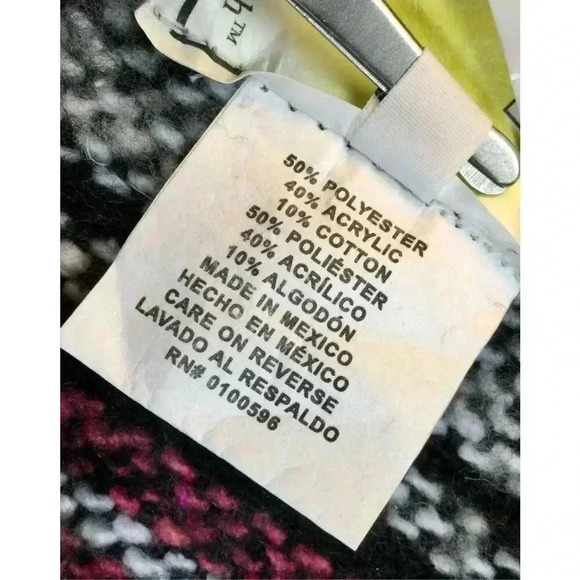 NWT Vintage Iguana Jack Womens Mens Multi-Color Baja Blanket Pullover Hoodie Sma - Picture 9 of 12